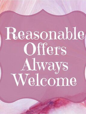 Reasonable offers always welcome.